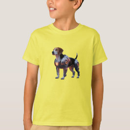 Grappig Beagle Robot Kinderen T-Shirt