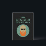 Grappig bebaarde quotes gember baard man briefkaart<br><div class="desc">Deze originele gember bearded man grafisch ontwerp met geweldige typografie lettertype belettering is ideaal voor fans van alle mensen met gemberbaarden. Het kan ook worden gegeven als een verjaardags- of kerstcadeau aan je beste vriend, een familielid, een vriend, of voor Vaderdag die ook van hun baarden houdt en respecteert! Dit...</div>