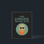 Grappig bebaarde quotes gember baard man briefkaart<br><div class="desc">Deze originele gember bearded man grafisch ontwerp met geweldige typografie lettertype belettering is ideaal voor fans van alle mensen met gemberbaarden. Het kan ook worden gegeven als een verjaardags- of kerstcadeau aan je beste vriend, een familielid, een vriend, of voor Vaderdag die ook van hun baarden houdt en respecteert! Dit...</div>
