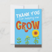 Grappig bedankje voor leraar, waardering bedankkaart (Voorkant)