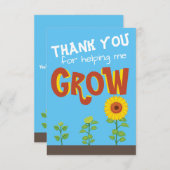 Grappig bedankje voor leraar, waardering bedankkaart (Voorkant / Achterkant)