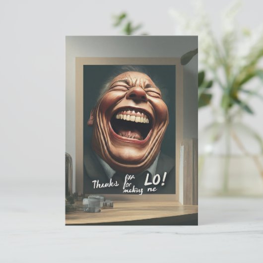 Grappig bedankt (Staand voorkant)