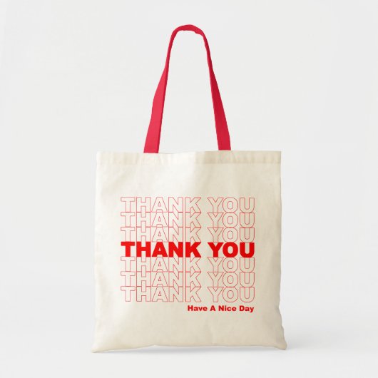Grappig bedankt design tote bag (Voorkant)