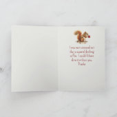 Grappig bedankt eekhoorn die koffie drink (Binnen)