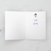 Grappig, bedankt, Ice Hockey Winter Sport Bird Bedankkaart (Binnen)