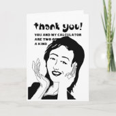 Grappig bedankt kaart (Voorkant)