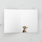 Grappig bedankt oude geitenhouder, Humor Feestdagen Kaart (Binnen)