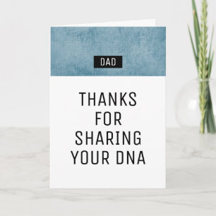 Grappig Bedankt voor het delen van DNA-Geweldige V Kaart