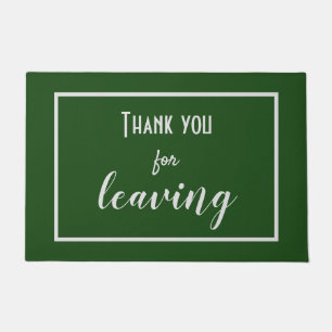 Grappig "Bedankt voor het verlaten" Introvert Anti Deurmat