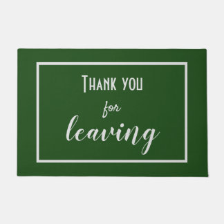 Grappig "Bedankt voor het verlaten" Introvert Anti Deurmat
