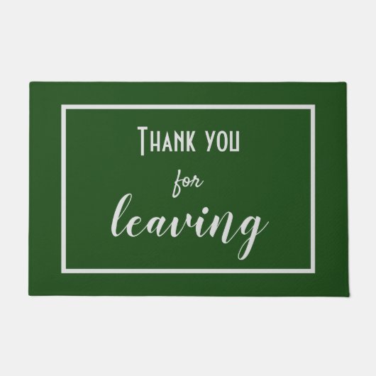 Grappig "Bedankt voor het verlaten" Introvert Anti Deurmat (Voorkant)