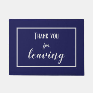 Grappig "Bedankt voor het verlaten" Introvert Anti Deurmat