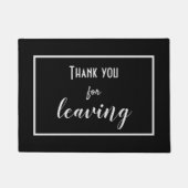 Grappig "Bedankt voor het verlaten" Introvert Anti Deurmat (Voorkant)