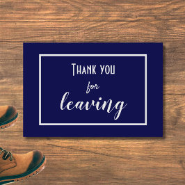 Grappig "Bedankt voor het verlaten" Introvert Anti Deurmat