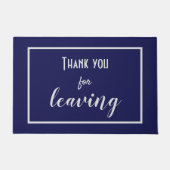 Grappig "Bedankt voor het verlaten" Introvert Anti Deurmat (Voorkant)