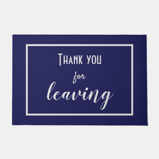 Grappig "Bedankt voor het verlaten" Introvert Anti Deurmat (Voorkant)