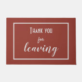 Grappig "Bedankt voor het verlaten" Introvert Anti Deurmat (Voorkant)