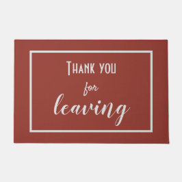 Grappig "Bedankt voor het verlaten" Introvert Anti Deurmat