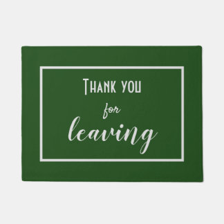 Grappig "Bedankt voor het verlaten" Introvert Anti Deurmat