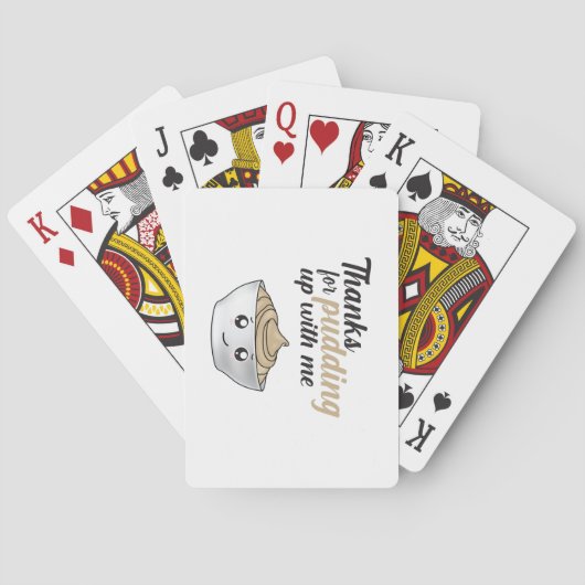 Grappig Bedankt voor me Pokerkaarten (Achterkant)