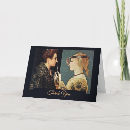Grappig bedankt voor Renaissance Vrouw Doctor Kaart (Voorkant)