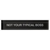 Grappig Bedrijf Boss Desk Plaque Naambordje (Voorkant)