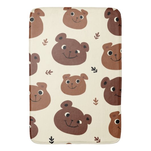 Grappig beer badmat (Voorkant Verticaal)