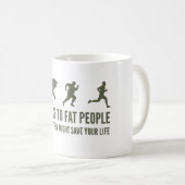 Grappig Beer Chase Koffiemok (Voorkant rechts)