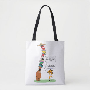Grappig Beer dat veel Petten draagt Tote Bag