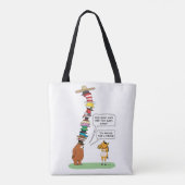 Grappig Beer dat veel Petten draagt Tote Bag (Achterkant)