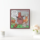 Grappig Beer en de invloed ervan op de klimaatklok Vierkante Klok (Huis)