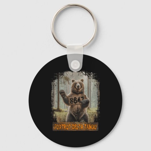 Grappig Beer Foxdraaft Deltas Tango 8647 86 47 Pat Sleutelhanger (Voorkant)