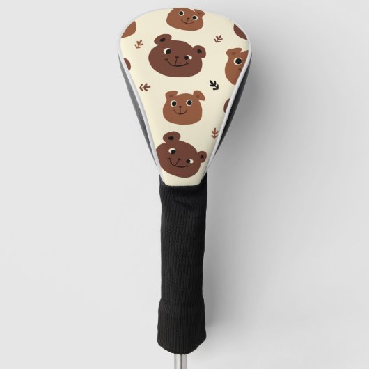 Grappig beer golfheadcover (Voorkant)