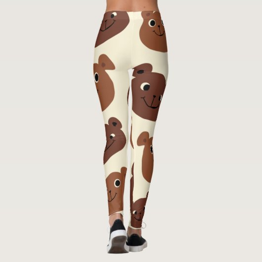Grappig beer leggings (Achterkant)