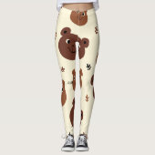 Grappig beer leggings (Voorkant)
