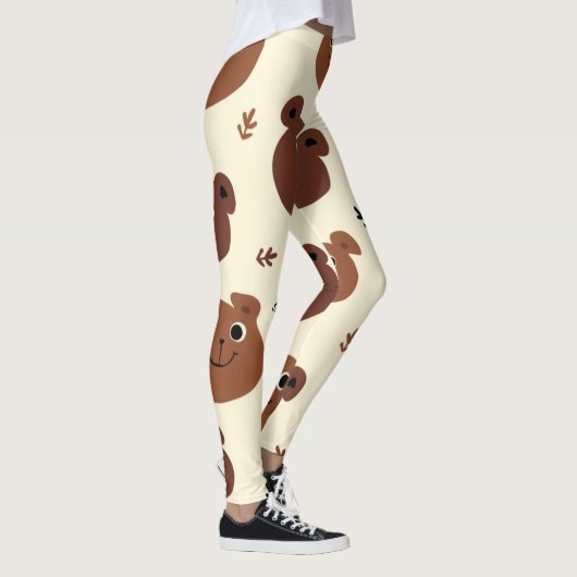 Grappig beer leggings (Rechts)