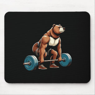 Grappig Beer Lifting Gewichten Bodybuilding Workou Muismat