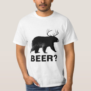 Grappig beer met geweien bier shirt
