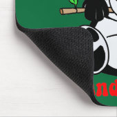 Grappig Beer met Kerstmis Panda Muismat (Hoek)