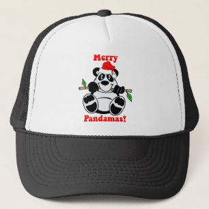 Grappig Beer met Kerstmis Panda Trucker Pet