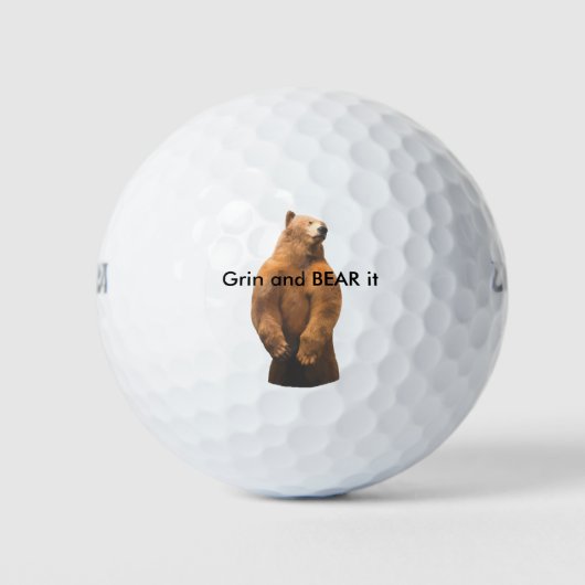 Grappig Beer ontwerp Golfballen (Voorkant)