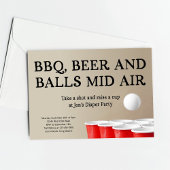 Grappig Beer Pong BBQ Luierfeest Kaart