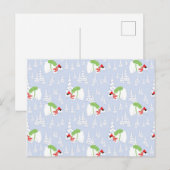 grappig beer santa briefkaart (Voorkant / Achterkant)