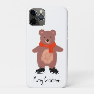 Grappig beer schaatsen Case-Mate iPhone case
