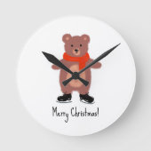 Grappig beer schaatsen ronde klok (Voorkant)