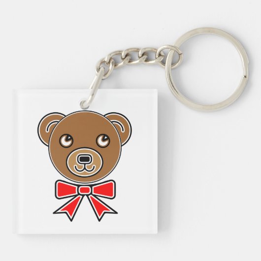 Grappig beer sleutelhanger (Achterkant)