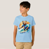 Grappig beer surfen T-Shirt (Voorkant volledig)