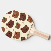 Grappig beer tafeltennisbatje (Zijkant)