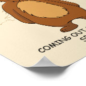 Grappig Beer uit de Hibernatie-Cartoon Poster (Hoek)