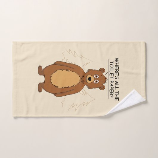 Grappig Beer uit Toilet Paper Handdoek (Handdoek)
